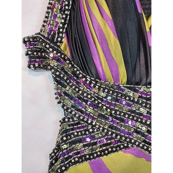 Dave & Johnny Full Length Backless Maxi Gown Size 5/6 - Picture 6 of 10